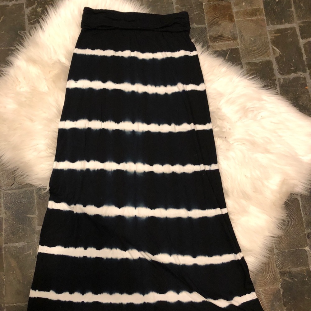 Tie dye maxi skirt